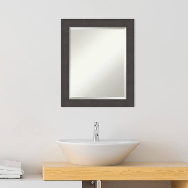 Blaine Narrow Beveled Framed Bathroom Vanity Wall Mirror
