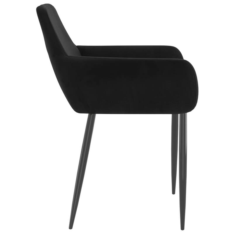 vidaXL Dining Chairs Upholstered Chair with Metal Legs for Living Room Velvet - 22" x 22" x 30.7"