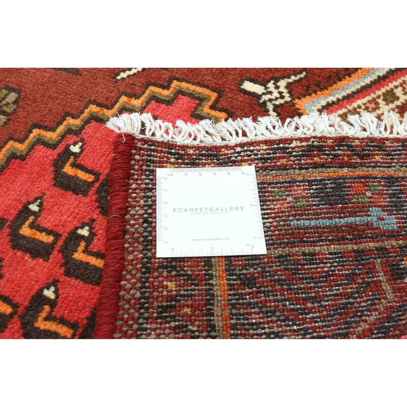 ECARPETGALLERY Hand-knotted Andelz Red Wool Rug - 3'3 x 5'2