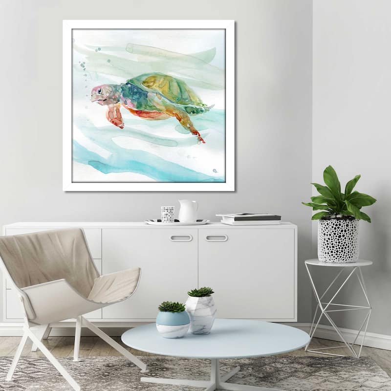 "Turtle Tropics II" by Carol Robinson Print on Acrylic