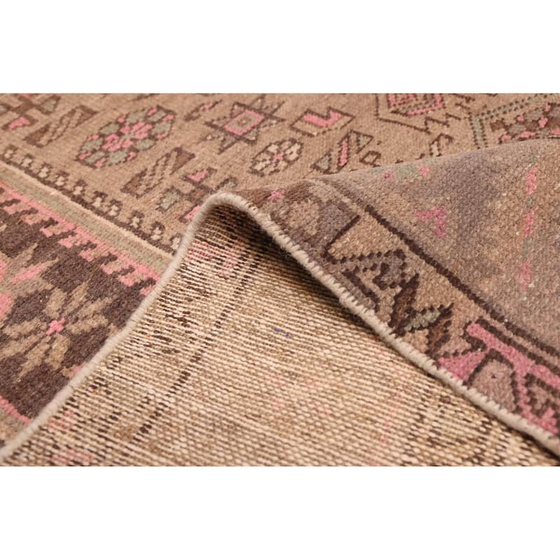 ECARPETGALLERY Hand-knotted Antalya Vintage Brown Wool Rug - 4'5 x 7'5