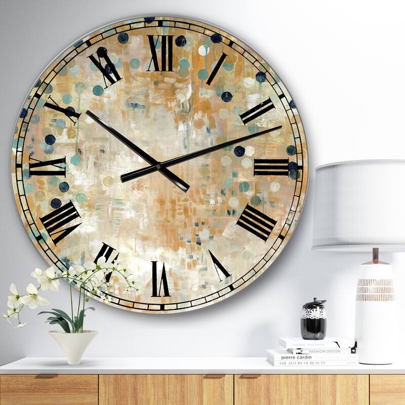 Designart 'I'll Take It Under Consideration 2' Large Modern Wall Clock - 23 in. wide x 23 in. high
