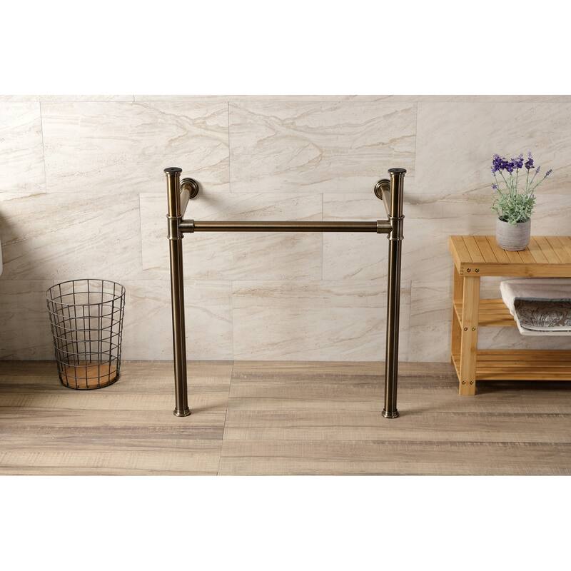 Kingston Brass Fauceture Stainless Steel Console Sink Legs