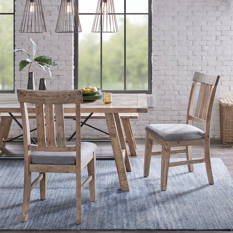INK+IVY Sonoma Dining Side Chair Set of 2 - Natural/ Grey