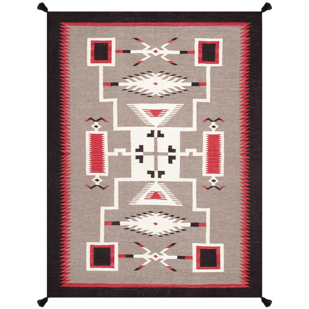 Pasargad Home Tuscany Reversible Wool Mocha Area Rug