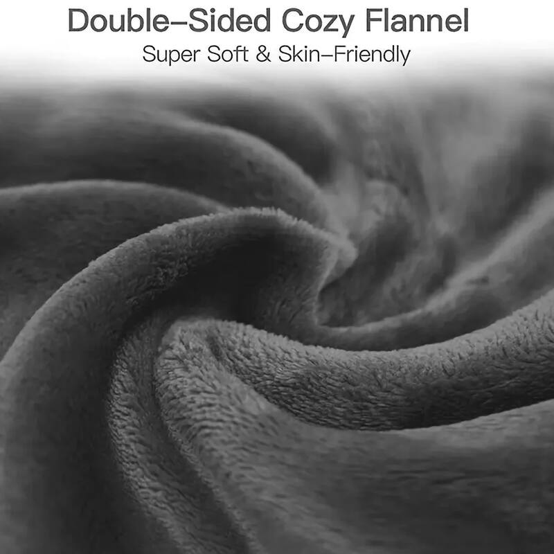 Electric Blanket Heated Throw,Flannel Double Side Heating Blanket with 10 Heat Levels & 2/4/8 hours Auto-off