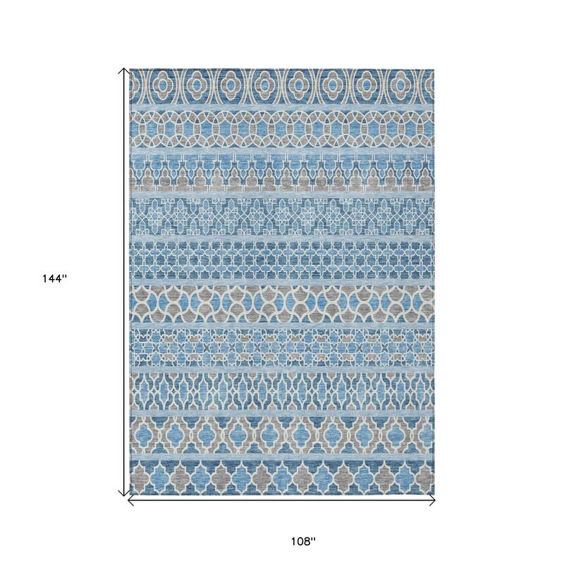 HomeRoots Quatrefoil Transitional Rectangle Outdoor Rug