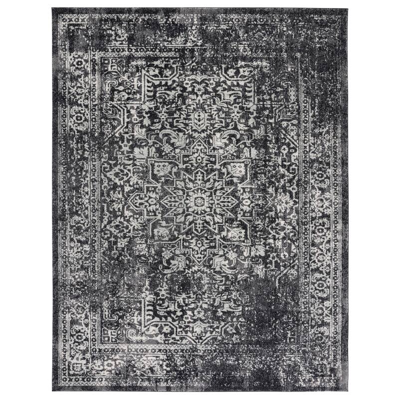 SAFAVIEH Evoke Quinn Vintage Distressed Rug - 10' x 14' - Black/Grey