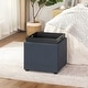 preview thumbnail 62 of 93, Adeco Storage Ottoman With Tray