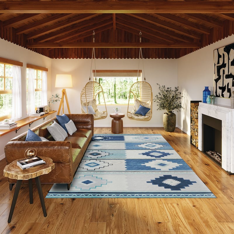 Indoor/ Outdoor Sonora Boho Medallions Washable Rug