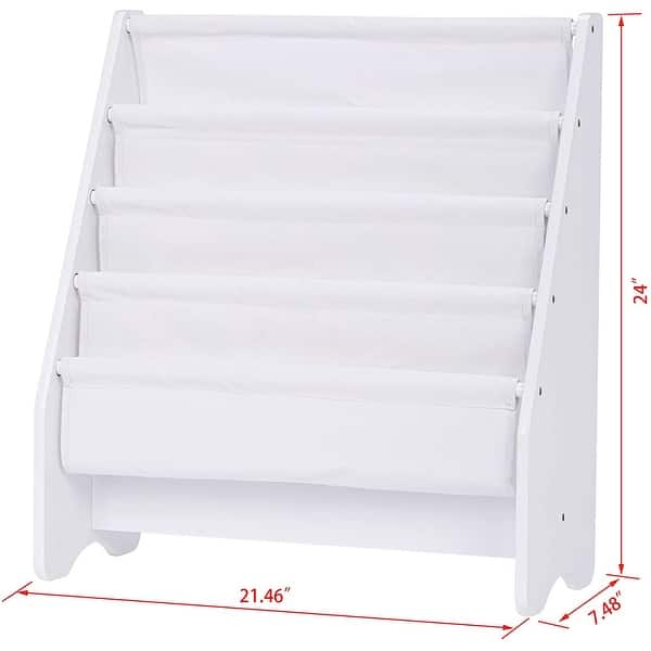 UTEX Kids Sling Bookshelf, Magazine Rack,Book Rack for Kids,Book Organizer