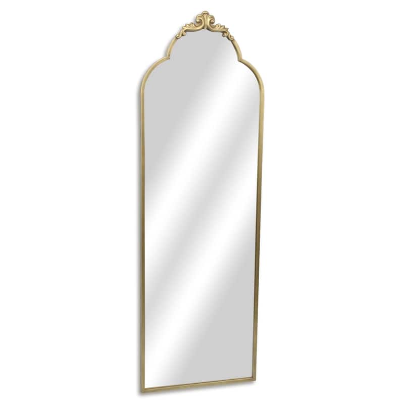 Victorian Style Framed Floor Mirror - 65" - Gold