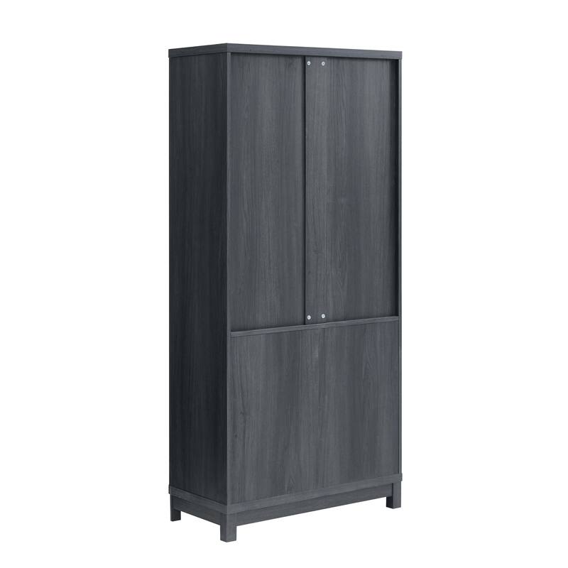 Manhattan Comfort Mid Century Modern Jodie Bookcase with Adjustable Shelves