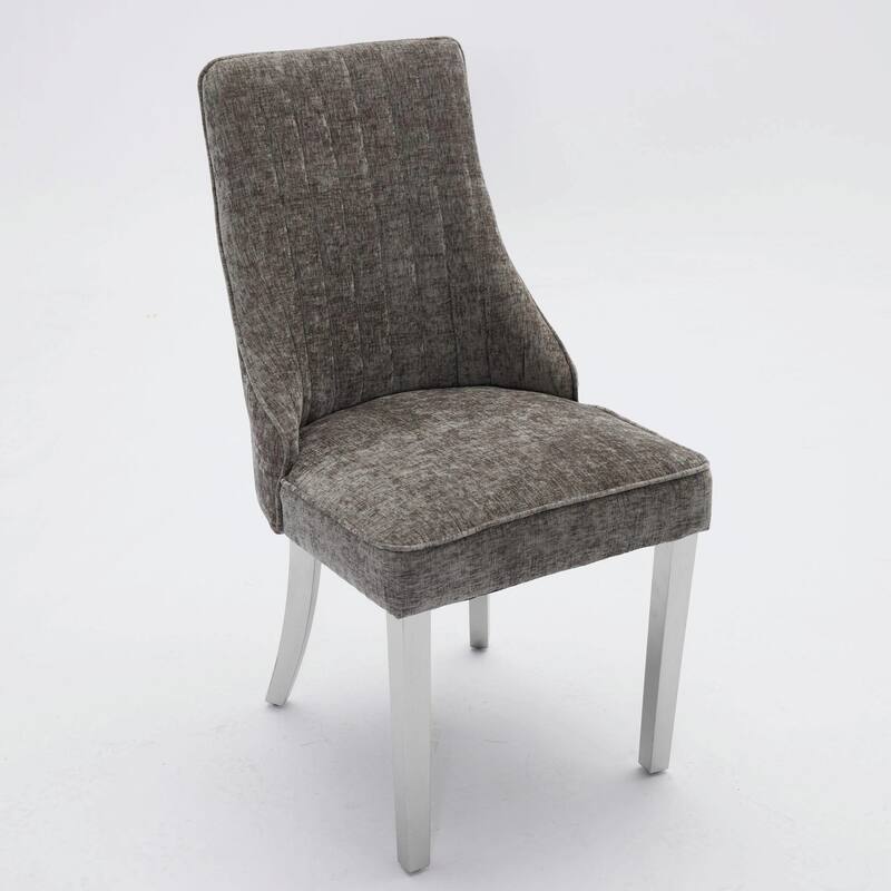 Rayon Cloth Flocking Chenille Dining Chairs