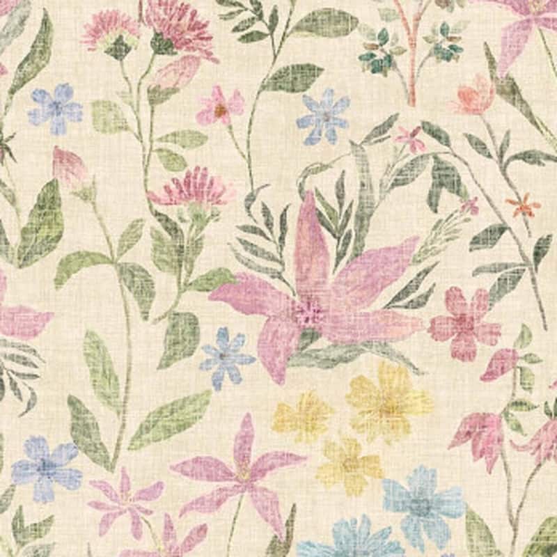 HomeRoots Floral Traditional Rectangle Area Rug