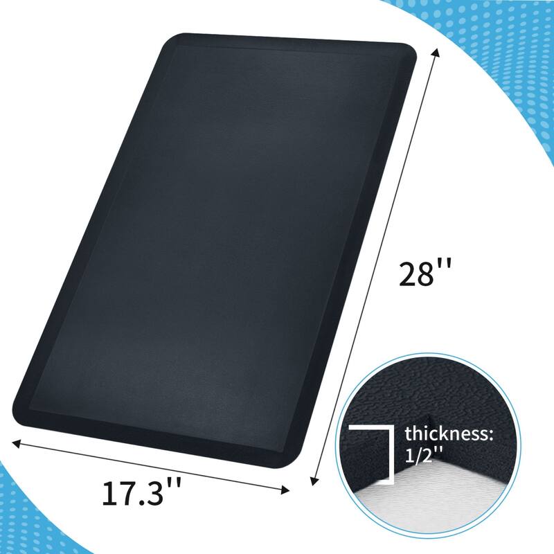 Premium Anti-Fatigue Comfort Mat, Thick, Non-Slip & All-Purpose Comfort - for Kitchen, Office Standing Desk