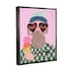 Stupell Cool Dude Whimsical Man Checkered Pattern Ice Cream Floater ...