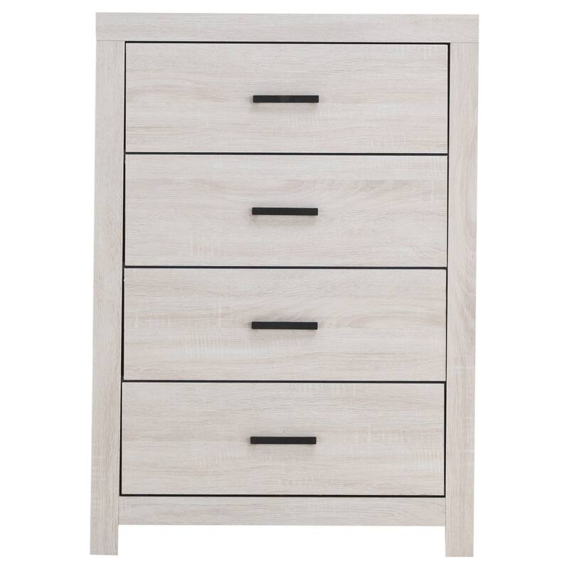 Brantford Farmhouse Wood 4-drawer Bedroom Chest