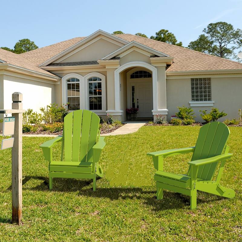 Poly Outdoor Adirondack Chair - Foldable All Weather