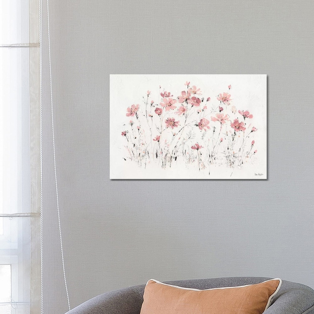 iCanvas "Wildflowers Pink I" by Lisa Audit Canvas Print