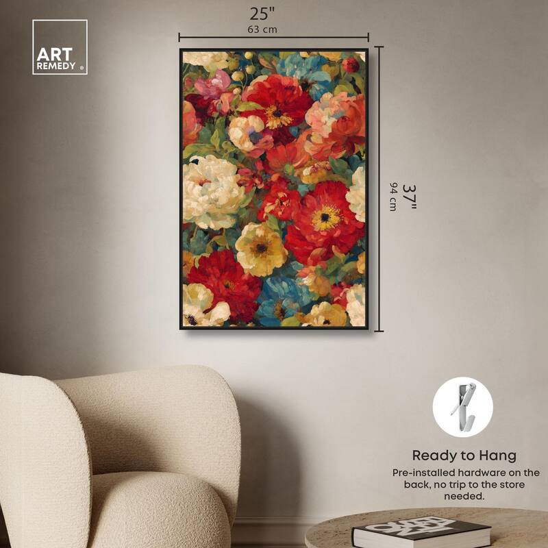 Garden Tapestries II Canvas by Art Remedy