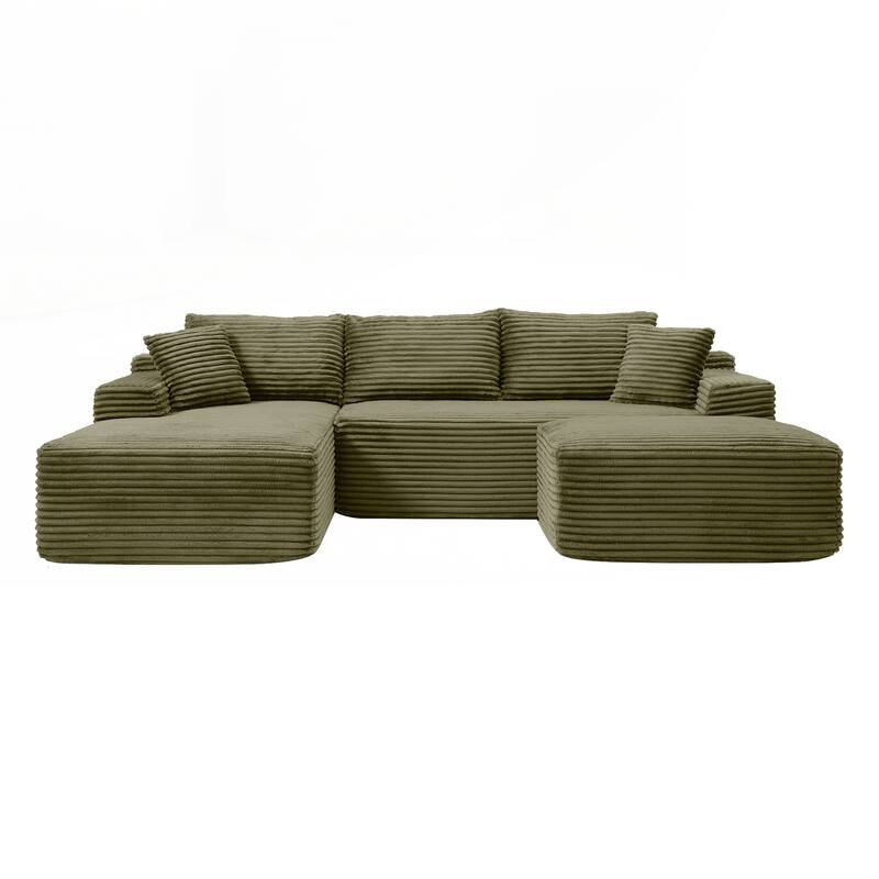 105'' Modular Sectional Sofa, Cloud Sectional Couch with Deep Seat