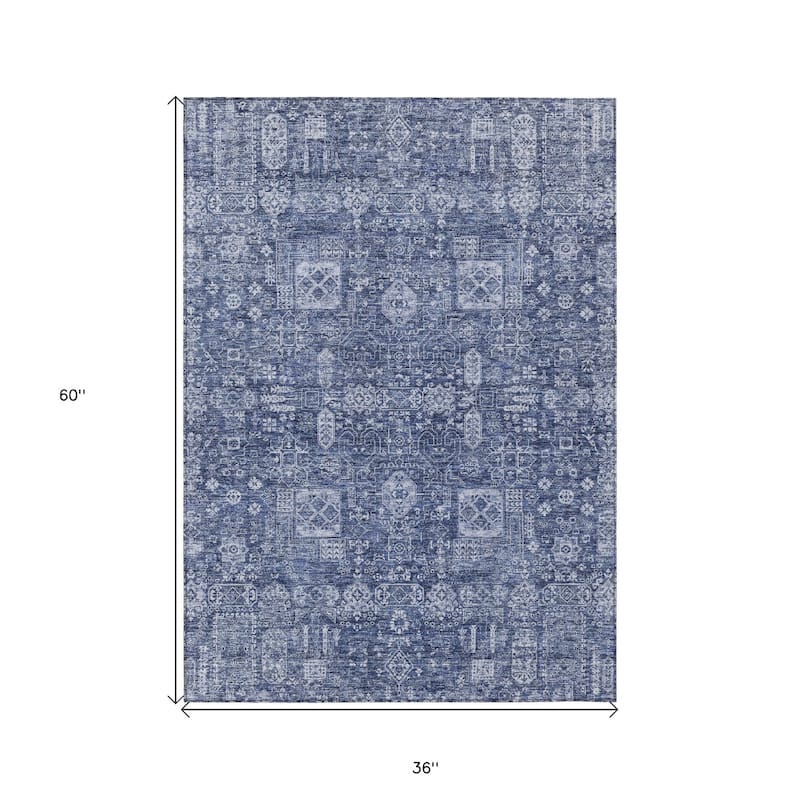 HomeRoots Oriental Transitional Rectangle Outdoor Rug