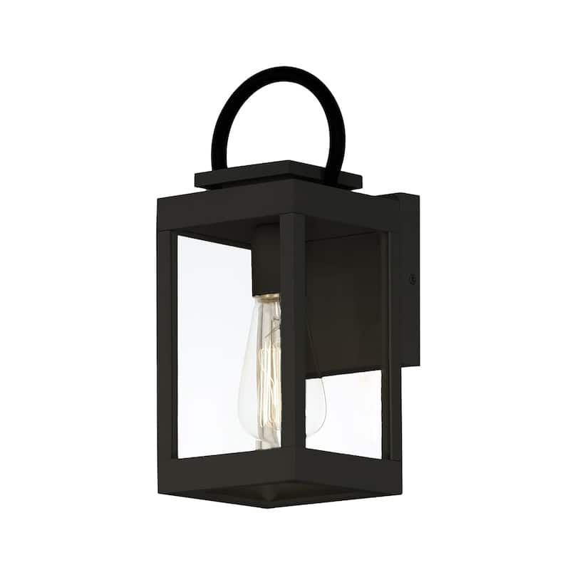 Maxim 40312CL Nassau Vivex 13" Tall Outdoor Wall Sconce - Black