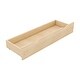 preview thumbnail 7 of 22, Queen Size Wood House Platform Bed with Guardrail and 2-Drawers, Natural - Sturdy Pine Frame with Rustic Window and Fence