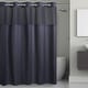 preview thumbnail 32 of 45, Hookless Waffle 3-in-1 Shower Curtain with Sheer Top Window, Flex-on Rings & Fabric Liner