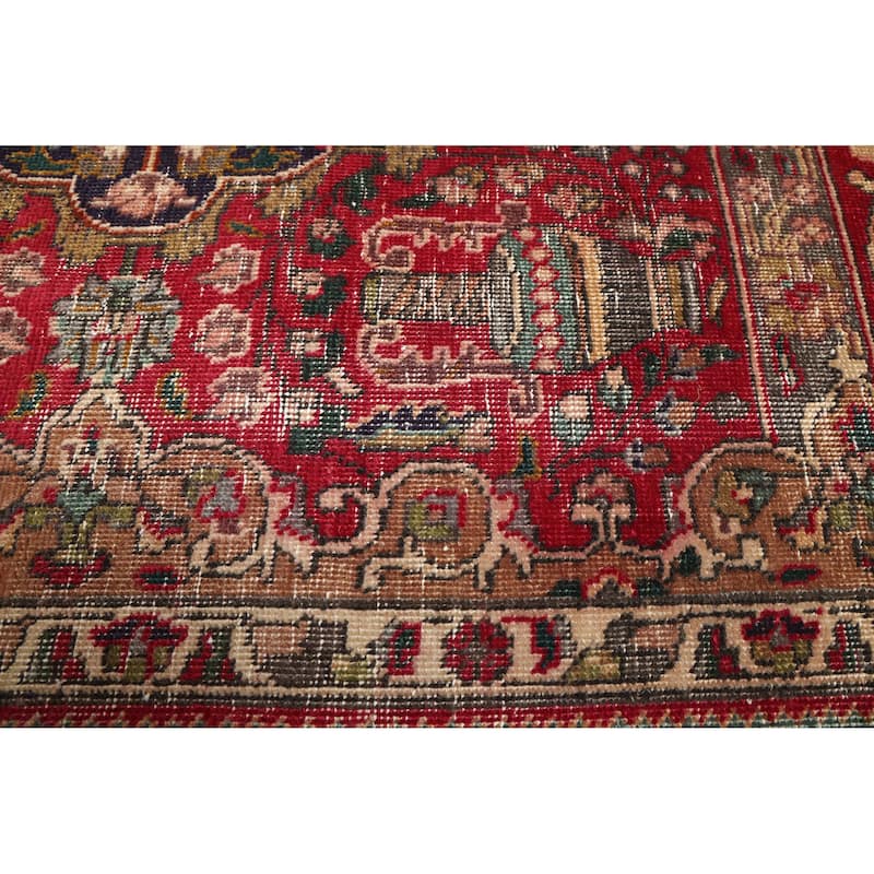 ECARPETGALLERY Hand-knotted Antalya Vintage Red Wool Rug - 6'7 x 9'6