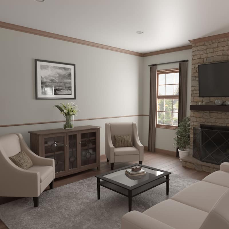 WM1215: 9/16-in x 1-1/4-in x 96-in Americraft Solid Hardwood Stain Grade Joint Moulding