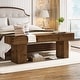 preview thumbnail 6 of 13, 63" Solid Wood Entryway Bench, Extra Long Bed End Dining Bench for Kitchen Living Room Bedroom