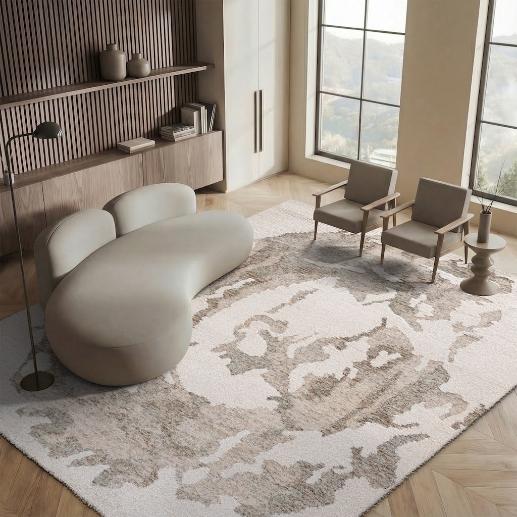 SAFAVIEH Handmade Casablanca Shag Arnleif Wool High-Low Pile Rug