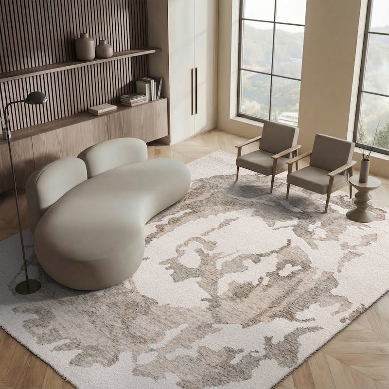 SAFAVIEH Handmade Casablanca Shag Arnleif Wool High-Low Pile Rug