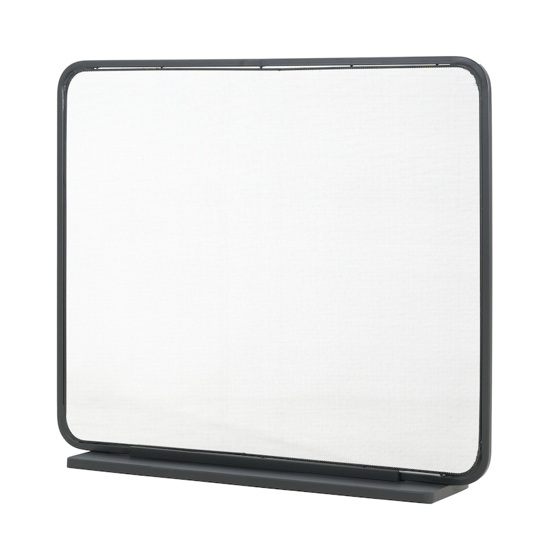 Christopher Knight Home - Tahlia Modern Iron Fireplace Screen with Tall Rectangular Frame