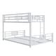 preview thumbnail 24 of 25, 2 In 1 Metal Twin over Full L-shaped Bunk Bed With Safety Guaranteed