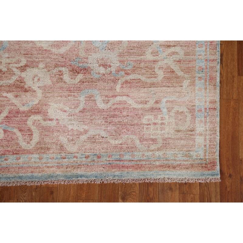 Hand Knotted Oriental 100% Wool Carpet Traditional Abstract Coral Art Deco Area Rug - 5' 0'' X 3' 10''