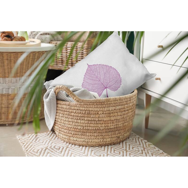 Leaf Study Accent Pillow