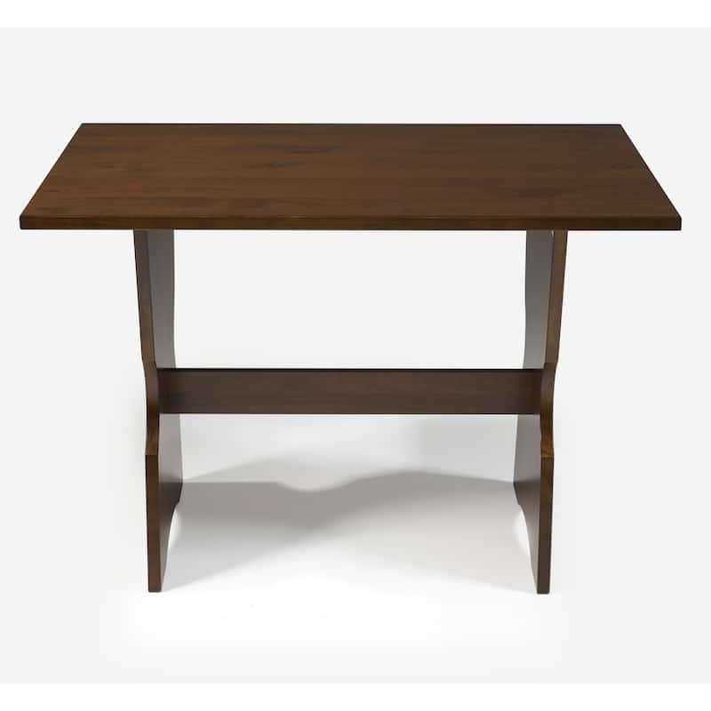 Ame Walnut Backless Nook Table Set
