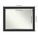 preview thumbnail 28 of 31, Beveled Bathroom Wall Mirror - Shipwreck Black Frame Outer Size: 45 x 35 in