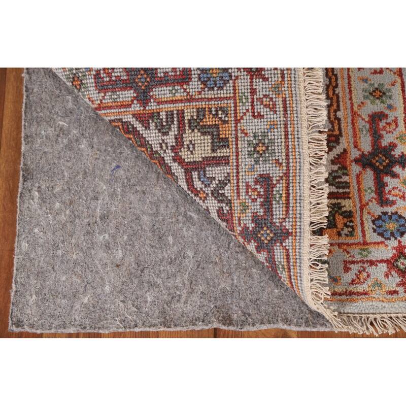 Light Blue Heriz Serapi Oriental Area Rug Handmade Wool Carpet - 2'0"x 3'0"
