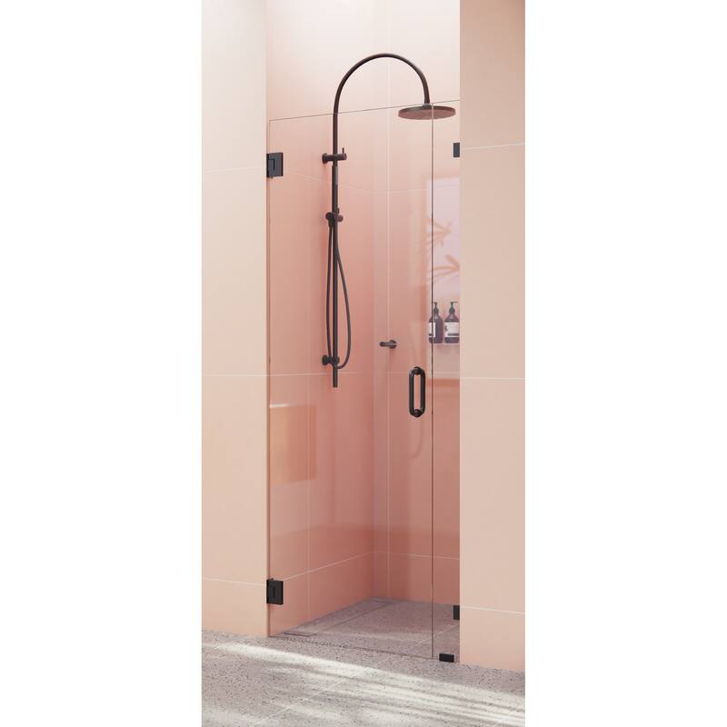 Glass Warehouse 78" x 34.75" Frameless Shower Door- Wall Hinge
