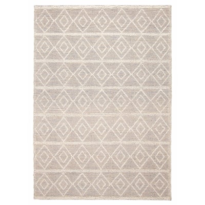ECARPETGALLERY Braid weave Sienna Brown Wool Rug - 5'2 x 7'5