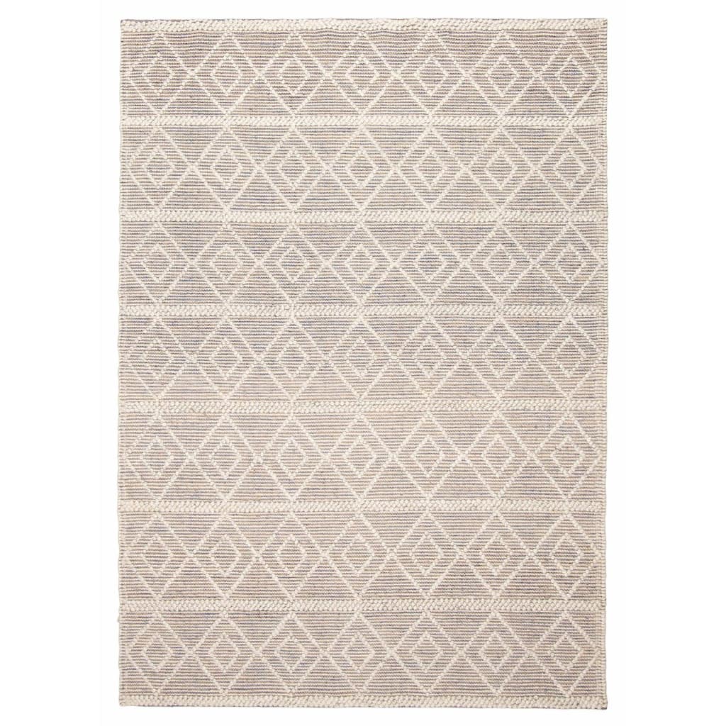 ECARPETGALLERY Braid weave Sienna Brown Wool Rug - 5'2 x 7'5