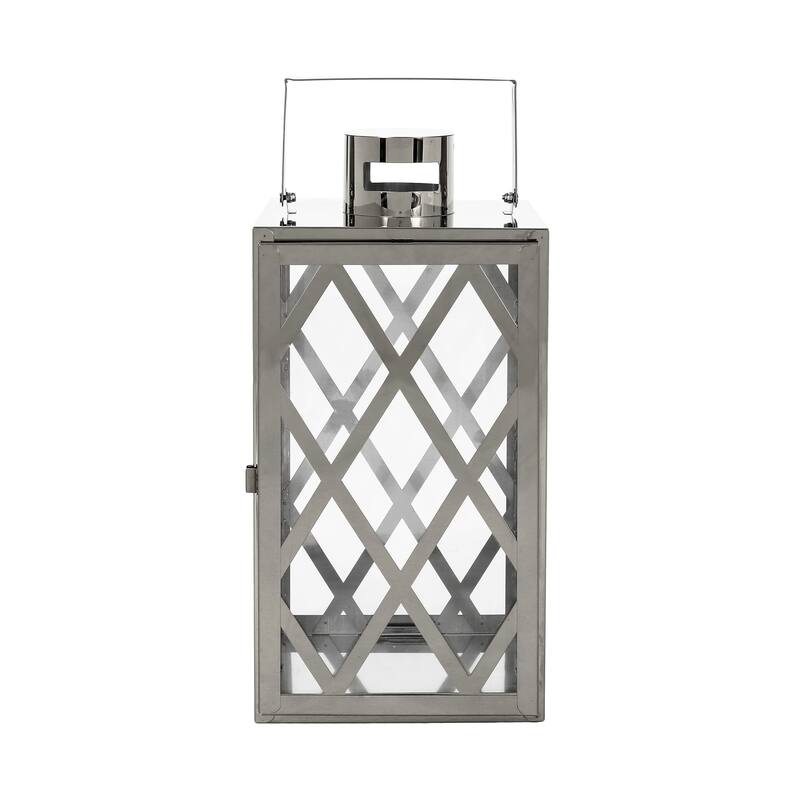 Ashuelot Outdoor Outdoor 14" Stainless Steel Lantern by Christopher Knight Home