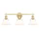 Option Brushed Champagne Bronze with Opal Glass