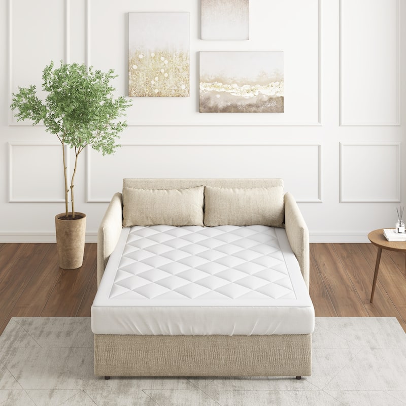 Madison Park Amity Waterproof Sofa Bed Mattress Pad - White - Full