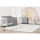 preview thumbnail 48 of 56, Storkcraft Portofino 4-in-1 Convertible Crib and Changer - Convenient Storage Solution, 3 Spacious Drawers and 3 Open Shelves