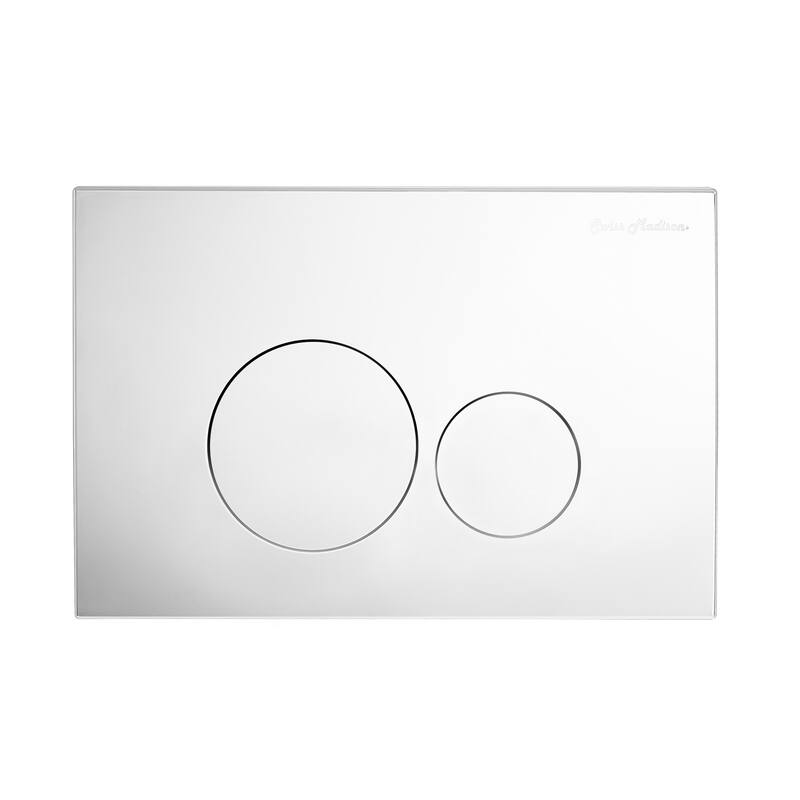 Wall Mount Actuator Flush Push Button Plate In Polished Chrome - 9.65" x 6.5" 0.55"